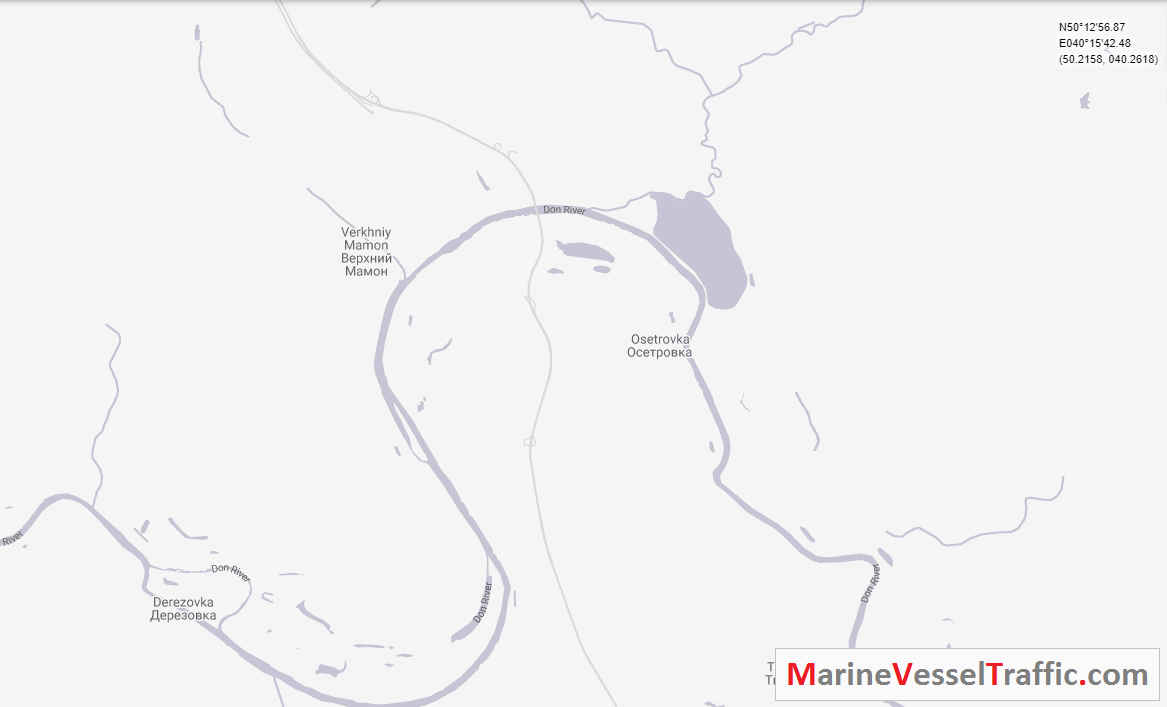 Live Marine Traffic, Density Map and Current Position of ships in DON RIVER